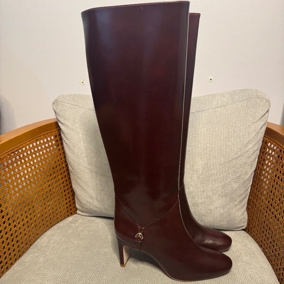 Reformation Gaelle Knee Boots in Ruby - Picture 6 of 10